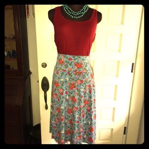 Lularoe Azure floral skirt